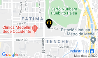Mapa de Frenos Nutibara S.a en Medellín