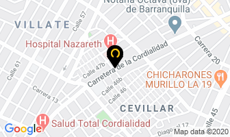 Mapa de Frigoexpress La Cordialidad en Barranquilla