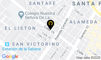 Mapa de Frío Centro en Bogotá D.C