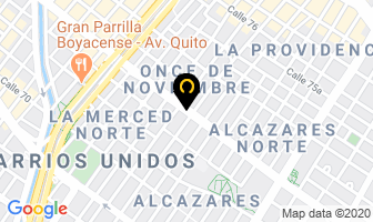 Mapa de Frío Moderno Refrigeración en Bogotá D.C