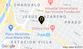 Mapa de Frio-norte en Medellín