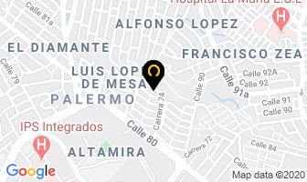 Mapa de Friomontajes Ltda. en Medellín