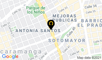 Mapa de Friotec Ltda. en Bucaramanga