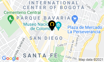 Mapa de Frontier Liner Service en Bogotá D.C