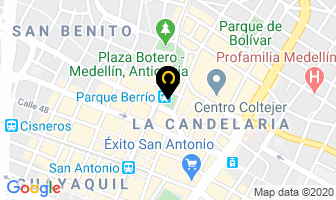 Mapa de Frutera Parque Berrio en Medellín