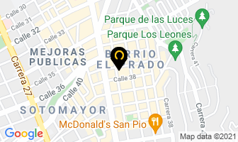 Mapa de Fruterìa Maritza en Bucaramanga