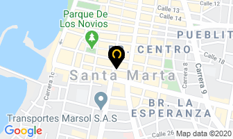 Mapa de Fruverya en Santa Marta