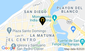 Mapa de Fucsia en Cartagena