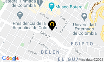 Mapa de Fulanitos Centro en Bogotá D.C