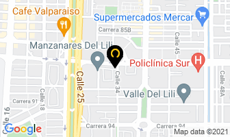 Mapa de Fumigaciones América Cfh S.a.s. en Cali