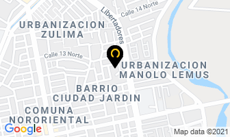 Mapa de Fumigaciones El Eficaz en Cúcuta