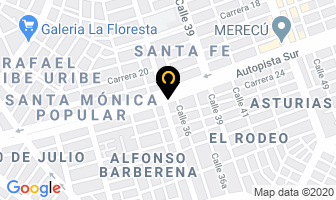Mapa de Fumigaciones El Pino en Cali