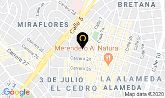 Mapa de Fumigaciones Técnicas Valencia S.a.s en Cali