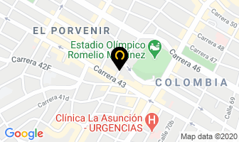 Mapa de Fumitécnica Ltda. en Barranquilla