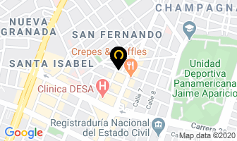 Mapa de Fundacion A Escena en Cali