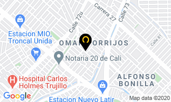Mapa de Fundación Autonoma De Occidente en Cali