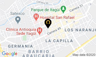 Mapa de Fundación Café en Itaguí