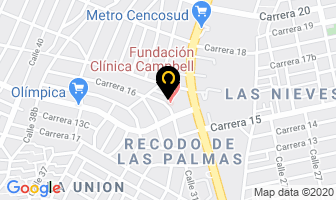 Mapa de Fundación Campbell en Barranquilla