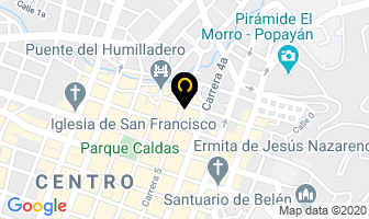 Mapa de Fundación Ceide en Popayán
