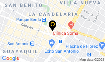 Mapa de Fundación Colmar en Medellín