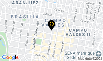 Mapa de Fundación Con Amor en Medellín