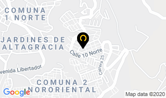 Mapa de Fundacion Estructurar en Bucaramanga