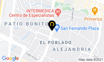 Mapa de Fundación Fraternidad en Medellín