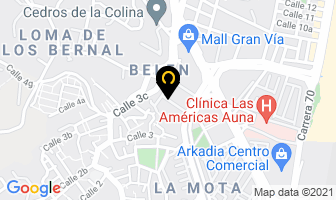 Mapa de Fundación Proyecto Jóven en Medellín