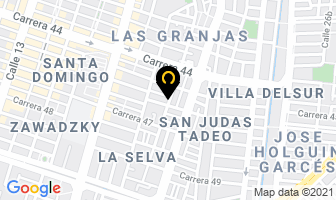Mapa de Fundación Reactivar en Cali