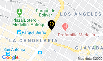 Mapa de Fundación Rodrigo Arroyave en Medellín