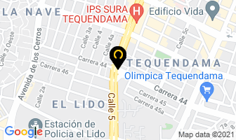Mapa de Fundación Seminarios Caminos en Cali