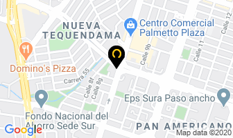 Mapa de Fundacion Social Gane en Cali
