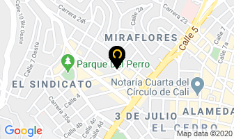 Mapa de Fundación Tierra Posible en Cali