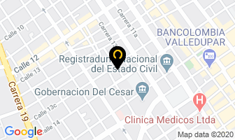 Mapa de Fundacion Vejuniz en Valledupar