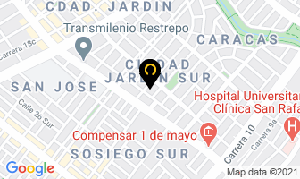 Mapa de Fundacliam en Bogotá D.C