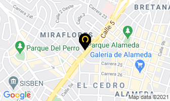 Mapa de Fundcion Hogares Claret en Cali