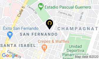 Mapa de Funerales García en Cali