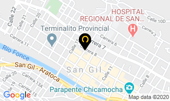 Mapa de Funerales Napoleón en San Gil
