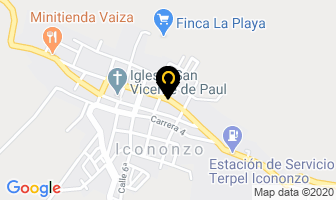 Mapa de funerales san bartolome en Icononzo