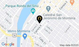 Mapa de Funeraria Central en Montería