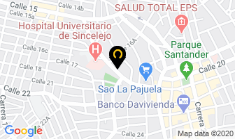 Mapa de Funeraria Martínez en Sincelejo