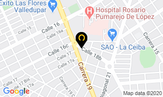 Mapa de Funeraria Recordar en Valledupar