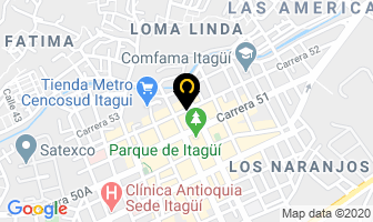 Mapa de Funeraria San Gabriel S.a. en Itaguí