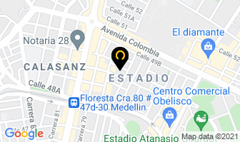 Mapa de Fusidaris en Medellín