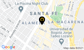 Mapa de Futboleros Grama Bajo Techo en Bogotá D.C
