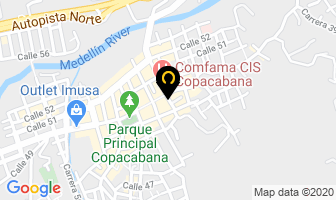 Mapa de Gabriel Perea - Abogado en Copacabana