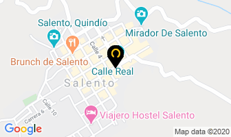Mapa de Galeria Andina en Salento