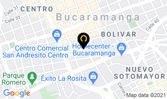 Mapa de Galería Excell en Bucaramanga