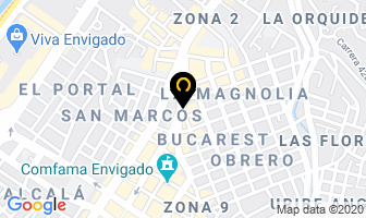 Mapa de Galeria Murano en Envigado