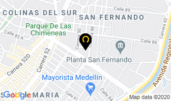 Mapa de Galvaníquel Ltda. en Medellín